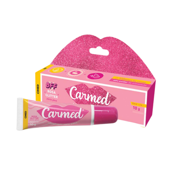 Carmed BFF Rosa Glitter (ATACADO 10 UN)