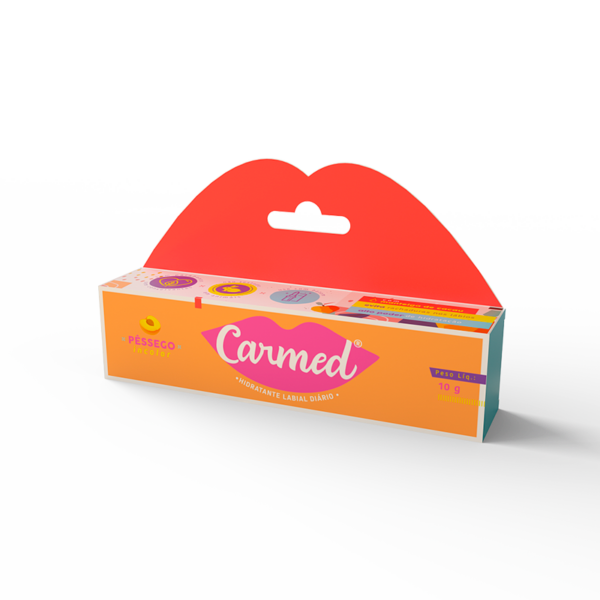 Carmed Hidratante Labial Pêssego (ATACADO 10 UN)